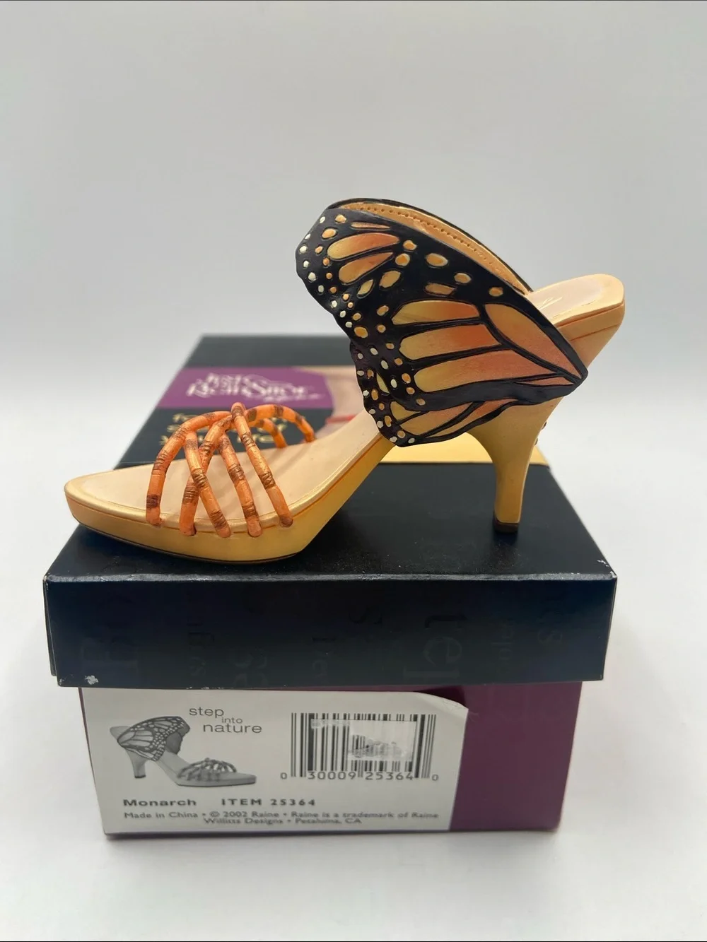 Just The Right Shoe by Raine Monarch Miniature Shoe Figurine Collectible